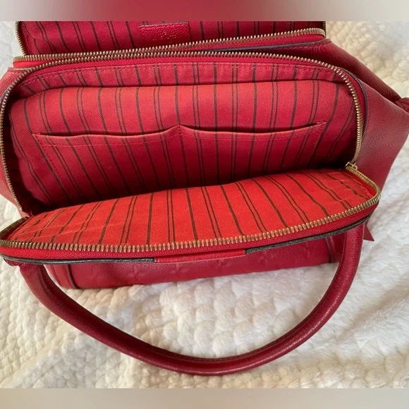 Louis Vuitton Marais MM Empreinte Cerise Red Bag - Picture 8 of 16